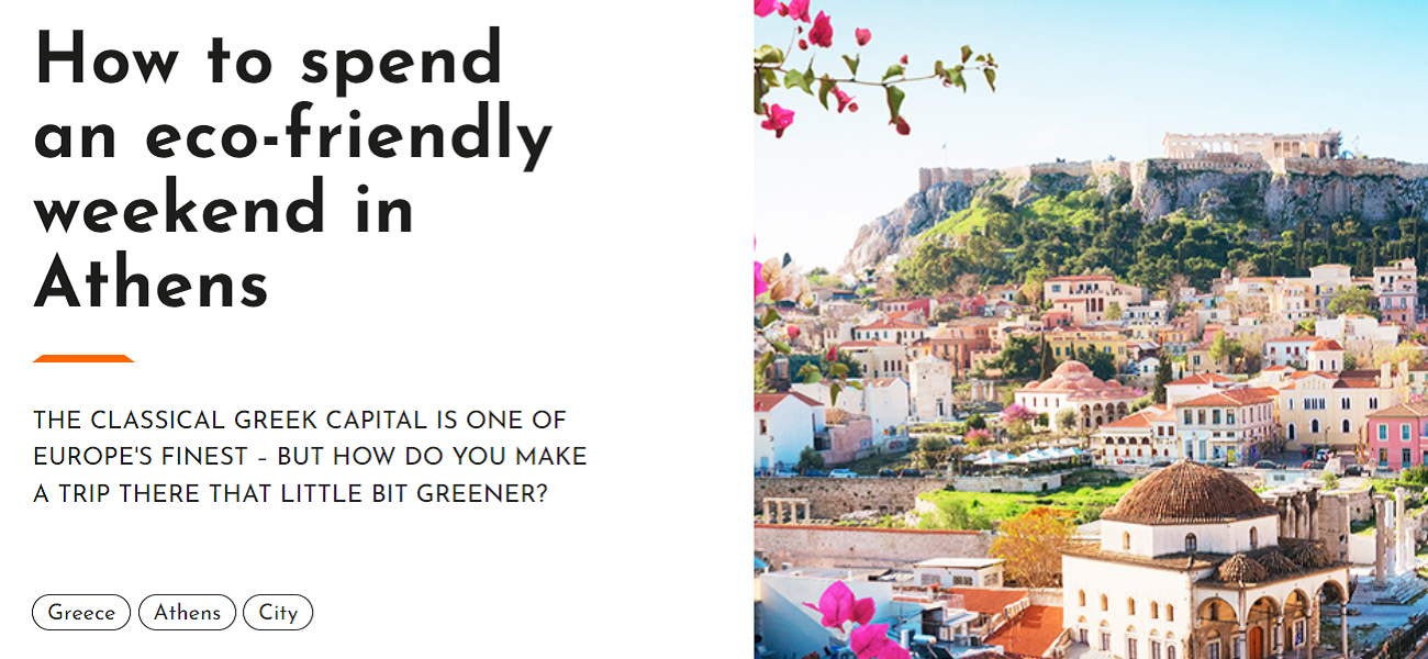 EasyJet Traveller: How to spend an eco-friendly weekend in Athens
